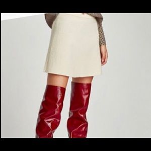Zara knit collection skirt